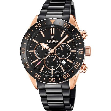 Montre Festina Ceramic Noir - Montres Homme | Histoire d&rsquo;Or