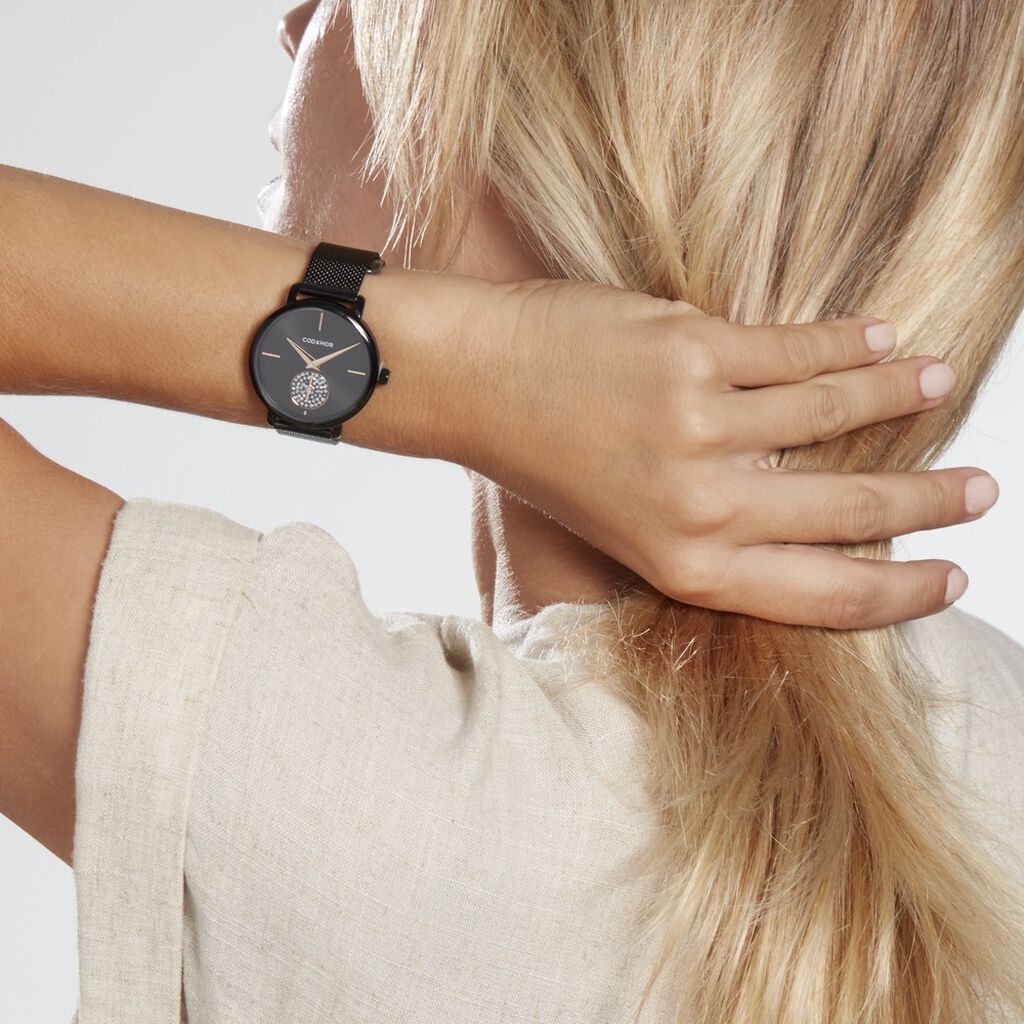 Montre Codhor Amele Noir - Montres Femme | Histoire d’Or