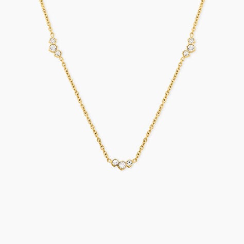 Collier Isa Acier Jaune Cristal - Colliers fantaisie Femme | Histoire d&rsquo;Or