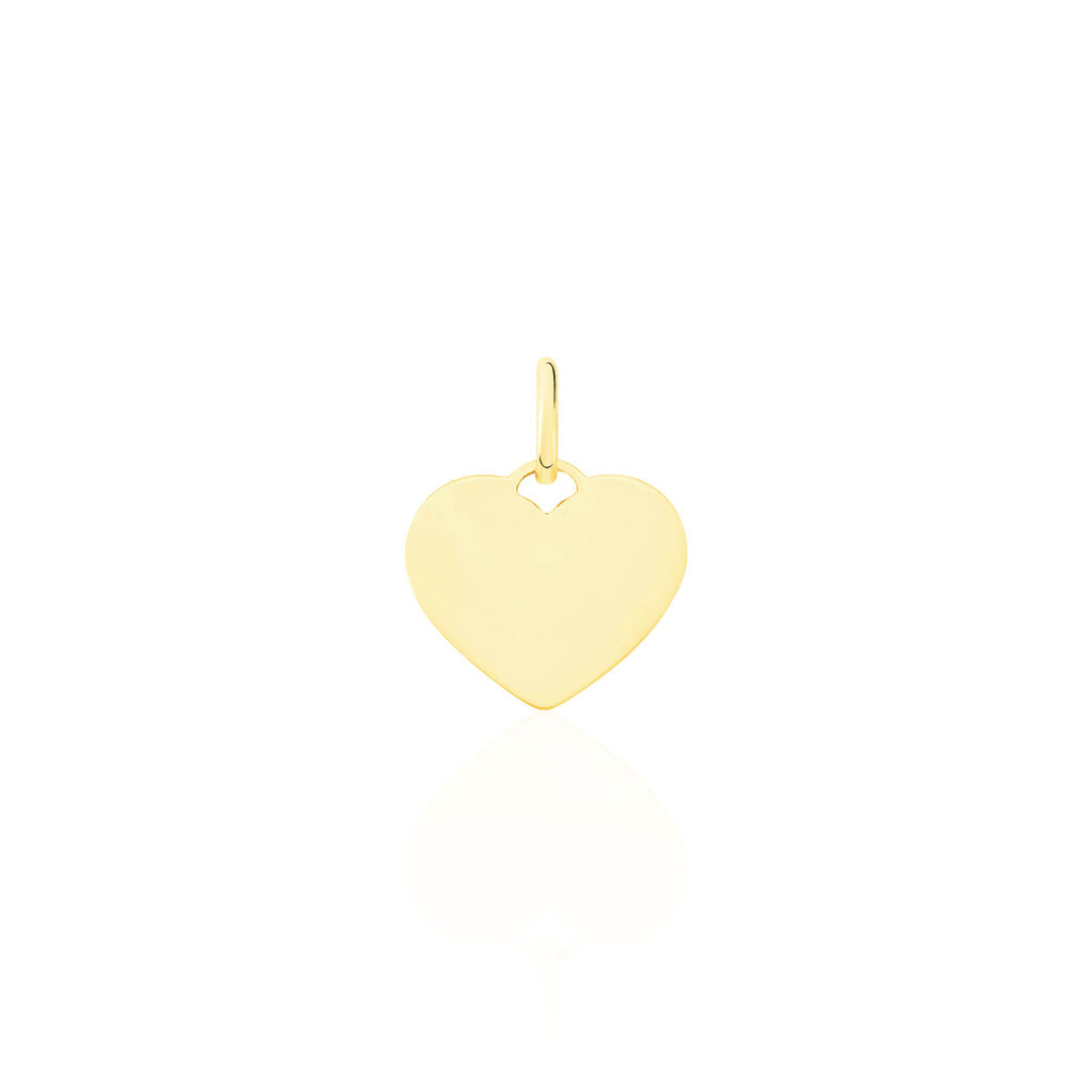 Pendentif Ange Coeur Or Jaune - Pendentifs Baptême Famille | Histoire d’Or