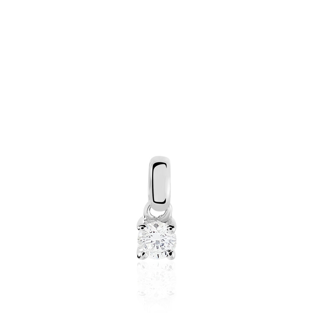 Pendentif Victoria Or Blanc Diamant - Pendentifs Femme | Histoire d&rsquo;Or