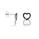 Boucles D'oreilles Puces Miranda Or Blanc Diamant - Clous d'oreilles Femme | Histoire d&rsquo;Or
