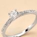 Bague Solitaire Hemera Or Blanc Diamant Synthetique - Bagues solitaires Femme | Histoire d’Or