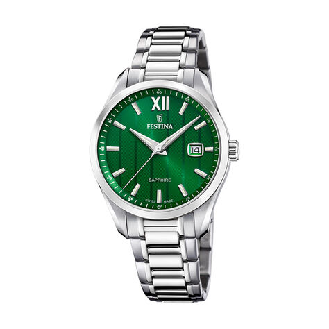 Montre Festina Swiss Made Vert - Montres suisses Homme | Histoire d’Or