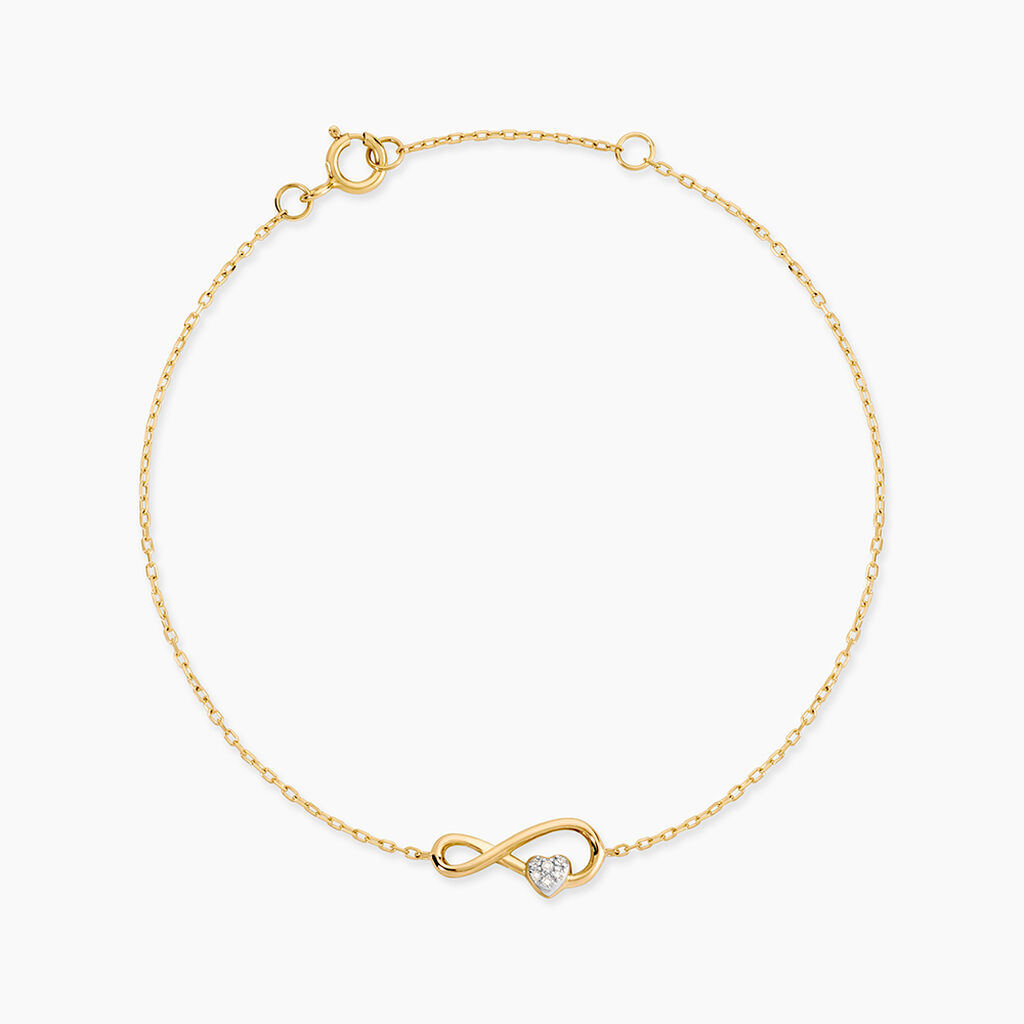 Bracelet Minossa Or Jaune Diamant - Bracelets Pierre Femme | Histoire d&rsquo;Or