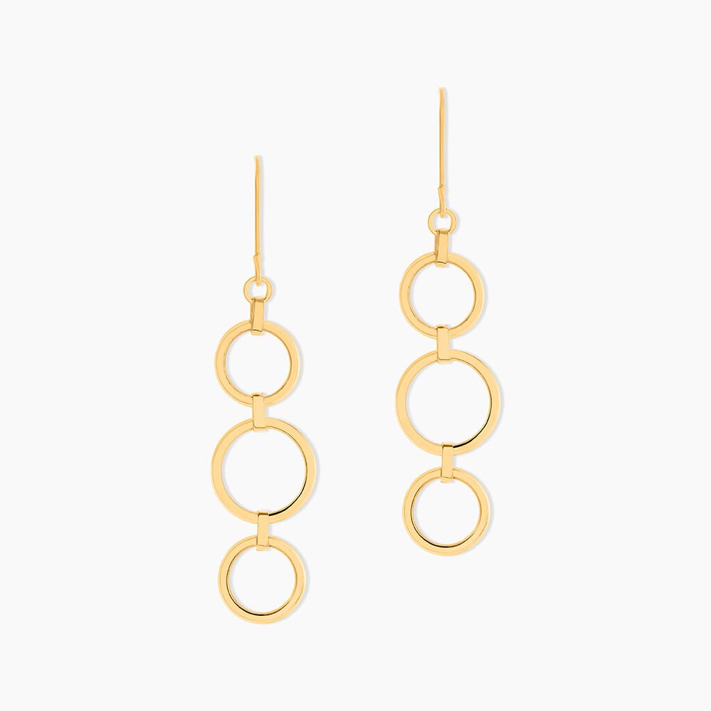 Boucles D'oreilles Pendantes Or Jaune Isabela - Boucles d'oreilles pendantes Femme | Histoire d&rsquo;Or