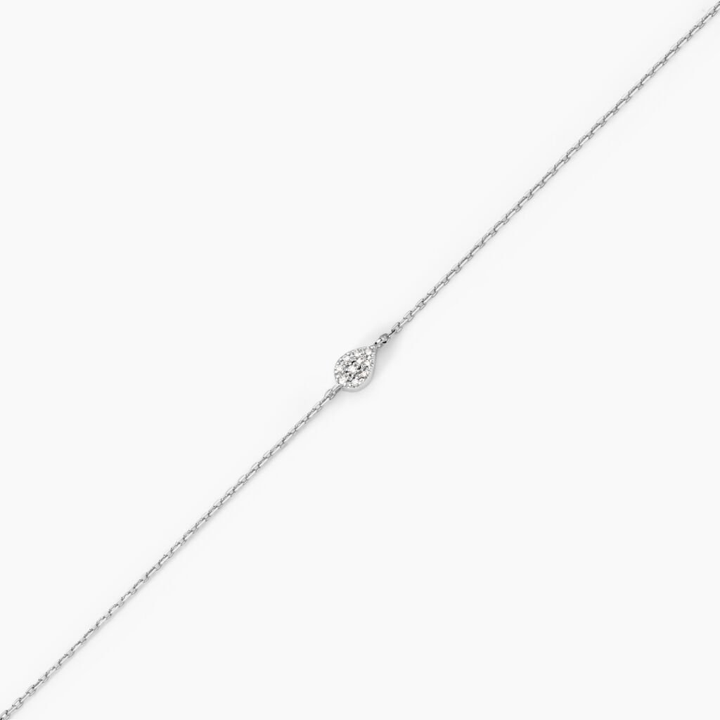 Bracelet Adhira Or Blanc Diamant - Bracelets Femme | Histoire d&rsquo;Or