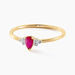 Bague Moss Or Jaune Rubis Diamant - Bagues solitaires Femme | Histoire d’Or
