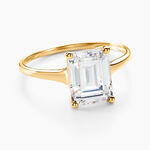 Bague Gatsby Or Jaune Oxyde De Zirconium - Bagues solitaires Femme | Histoire d&rsquo;Or