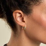 Cr&eacute;oles Terezia Argent Dor&eacute; A L'Or 750/1000 - Boucles d'oreilles cr&eacute;oles Femme | Histoire d&rsquo;Or