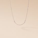 Collier Vashti Argent Blanc Oxyde De Zirconium - Colliers fantaisie Femme | Histoire d&rsquo;Or