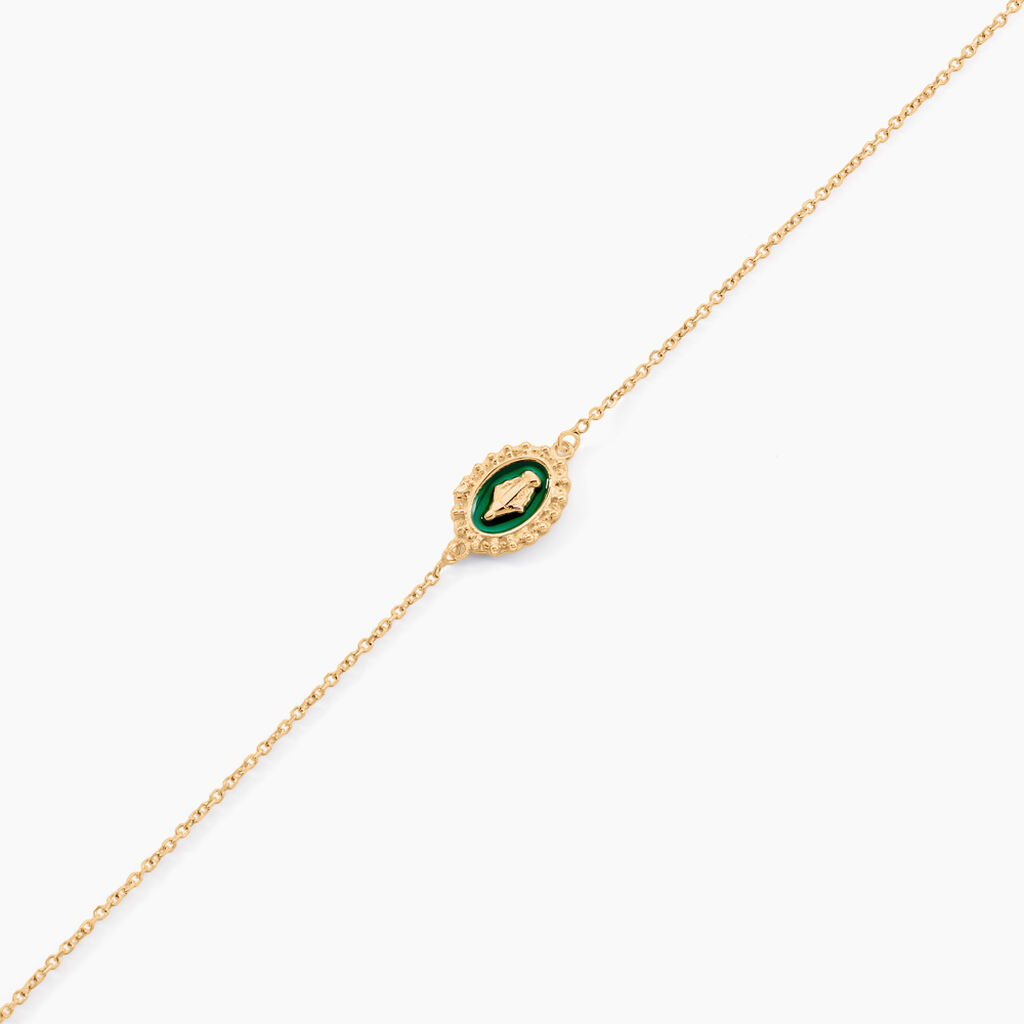 Bracelet Lueur Coloree Or Jaune - Pendentifs Baptême Famille | Histoire d’Or