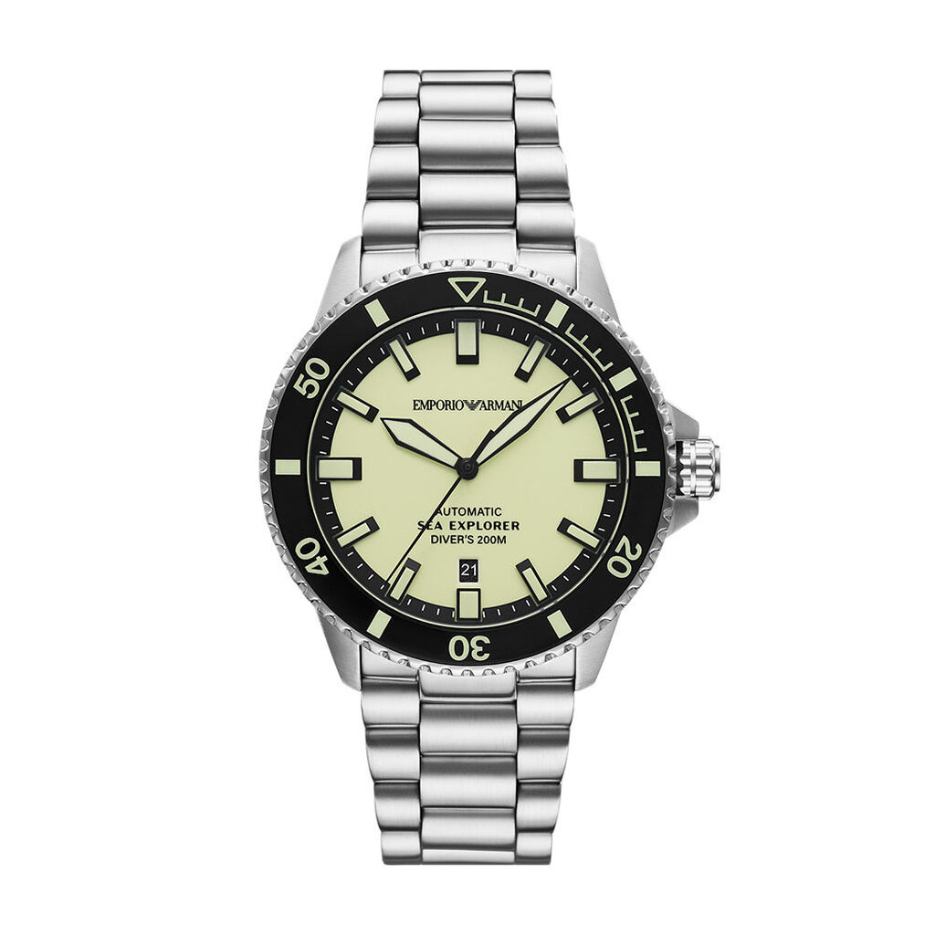 Montre Emporio Armani Sea Explorer Jaune - Id&eacute;es cadeaux Homme | Histoire d&rsquo;Or