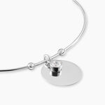 Bracelet Jonc Paula Argent Blanc Oxyde De Zirconium - Bracelets joncs Femme | Histoire d&rsquo;Or