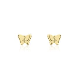 Boucles D'oreilles Puces Bartholomée Papillon Or Jaune - Clous d'oreilles Femme | Histoire d’Or