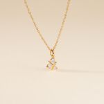 Collier Plaqu&eacute; Or Jacinth Oxyde De Zirconium - Colliers fantaisie Femme | Histoire d&rsquo;Or