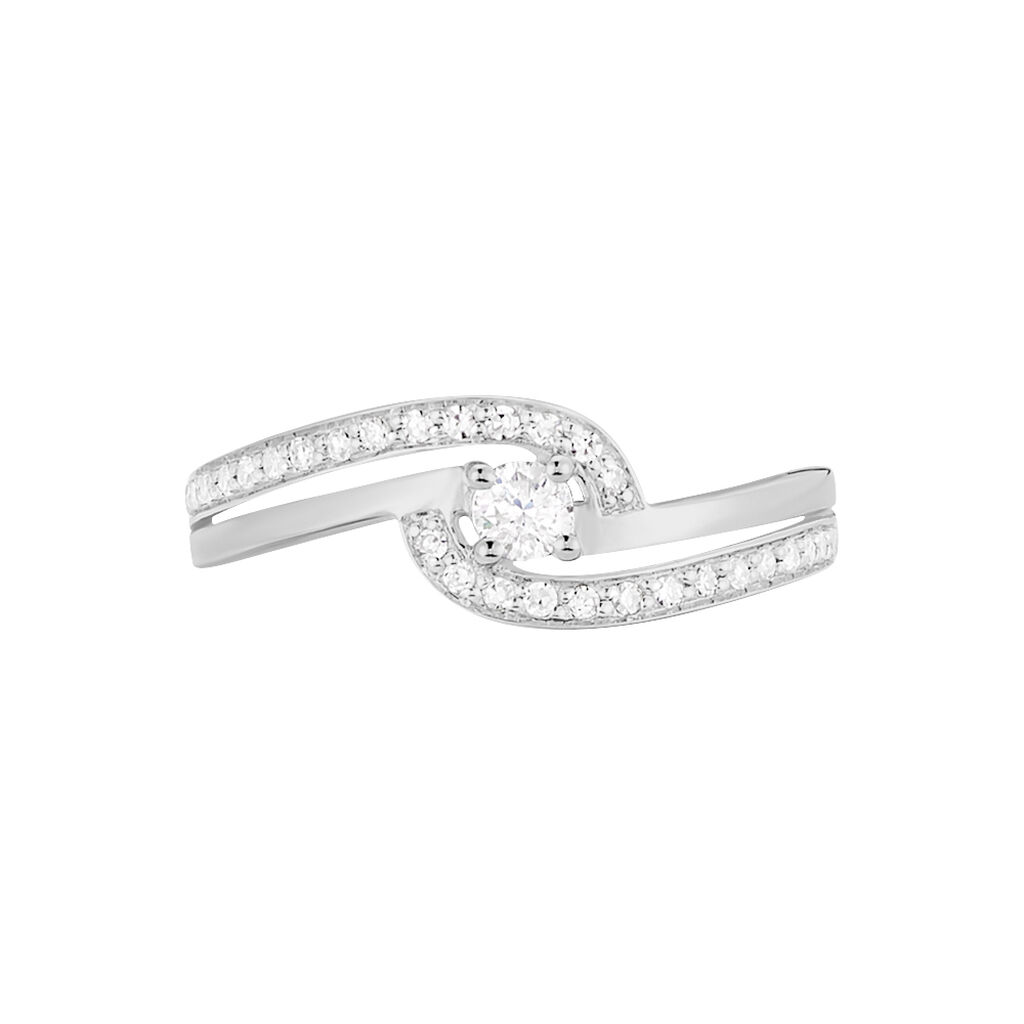 Bague Solitaire Vassilissa Or Blanc Diamant - Bagues solitaires Femme | Histoire d’Or