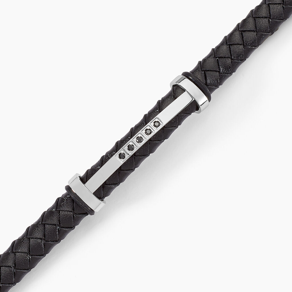 Bracelet Moris Acier Blanc Oxyde De Zirconium - Bracelets Homme | Histoire d&rsquo;Or