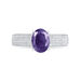 Bague Crista Or Blanc Amethyste Et Diamant - Bagues solitaires Femme | Histoire d’Or