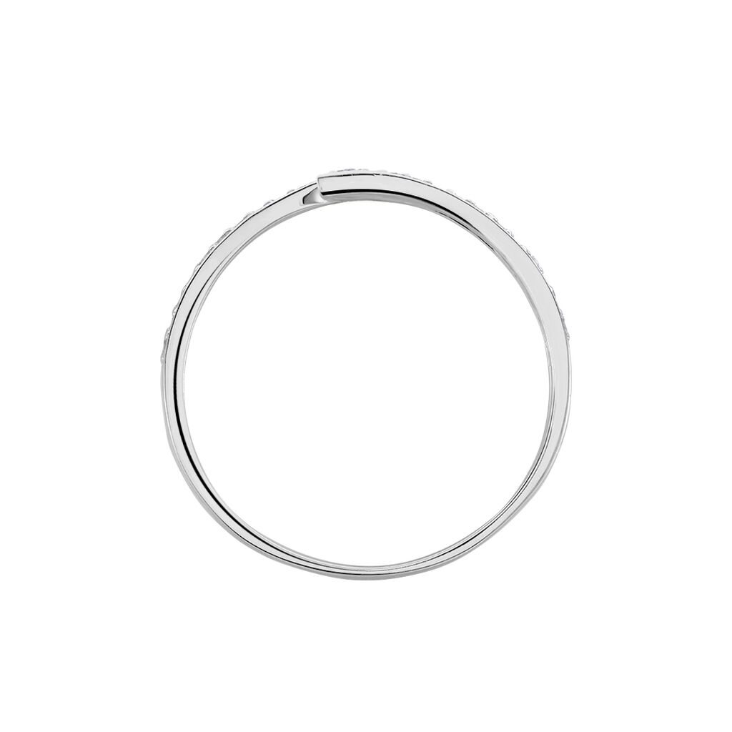 Bague Shahida Or Blanc Diamant - Bagues avec pierre Femme | Histoire d’Or