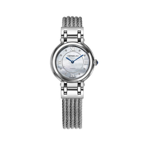 Montre Herbelin Galet Nacre Blanche - Montres Femme | Histoire d&rsquo;Or