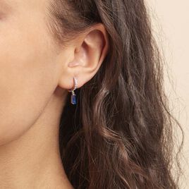 Créoles Argent Rhodié Irenion Oxydes De Zirconium - Boucles d'oreilles créoles Femme | Histoire d’Or