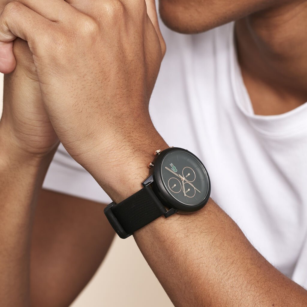 Montre Lacoste .12.12 Chrono Noir - Montres Homme | Histoire d’Or