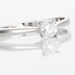 Bague Solitaire Victoria Or Blanc Diamant - Bagues solitaires Femme | Histoire d&rsquo;Or