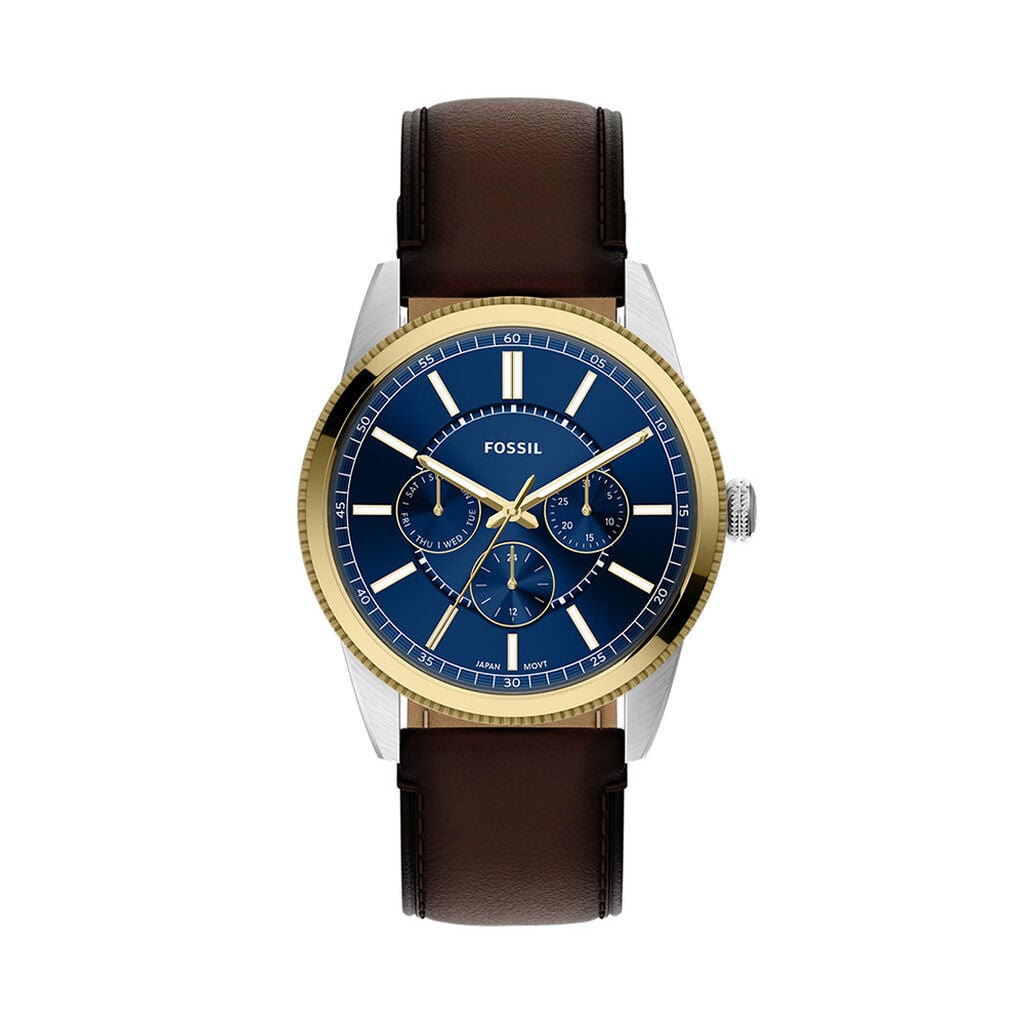Montre Fossil Pearson Bleu - F&ecirc;te des p&egrave;res Homme | Histoire d&rsquo;Or