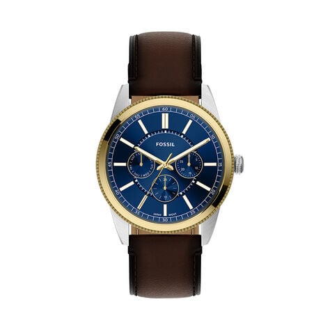 Montre Fossil Pearson Bleu - F&ecirc;te des p&egrave;res Homme | Histoire d&rsquo;Or