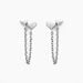 Boucles D'oreilles Pendantes Te Amo Argent Blanc - Boucles d'oreilles fantaisie Femme | Histoire d’Or