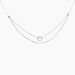 Collier Dayana Argent Blanc - Ras de cou Femme | Histoire d’Or