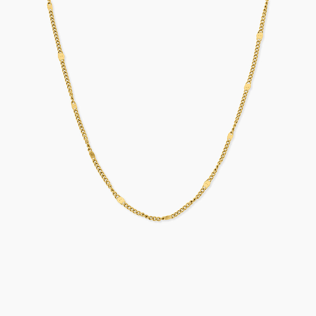 Collier Callista Acier Jaune - Bijoux sans pierre Femme | Histoire d&rsquo;Or