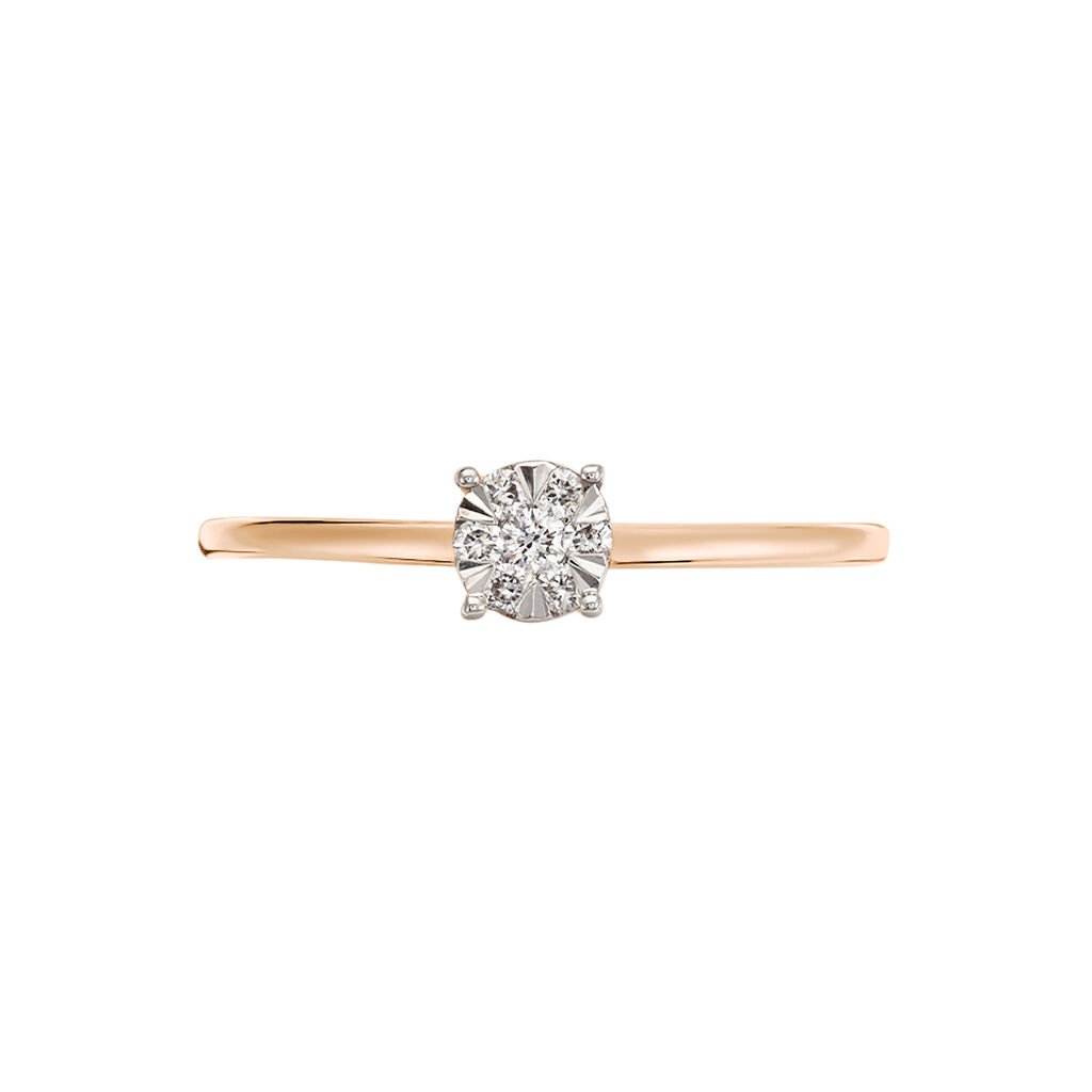 Bague Solitaire Or Rose Dream Diamants - Bagues solitaires Femme | Histoire d&rsquo;Or