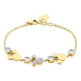 Bracelet Disney Acier Doré Oxyde - Bracelets fantaisie Femme | Histoire d’Or