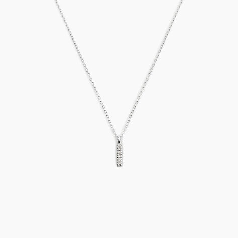 Collier Aprhodisia Or Blanc Diamant Blanc - Colliers Femme | Histoire d’Or