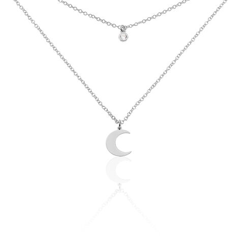Collier Astre Argent Blanc Oxyde De Zirconium - Colliers fantaisie Femme | Histoire d’Or