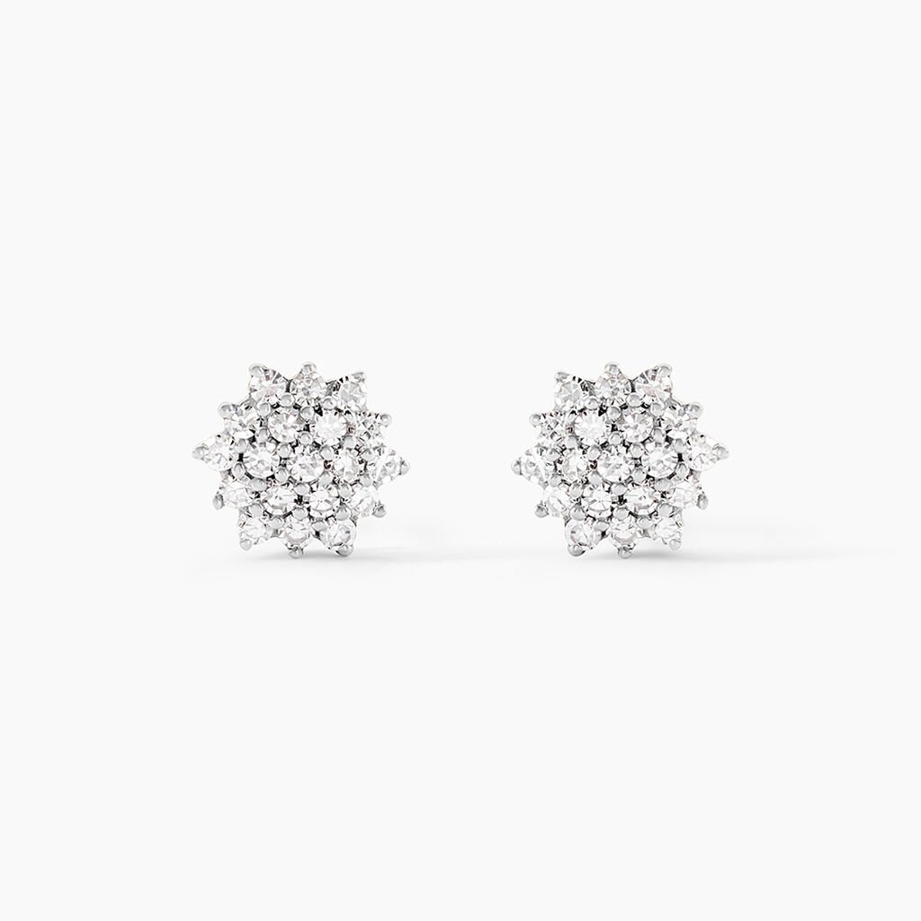 Boucles D'oreilles Puces Caliopee Or Jaune Diamant - Clous d'oreilles Femme | Histoire d&rsquo;Or