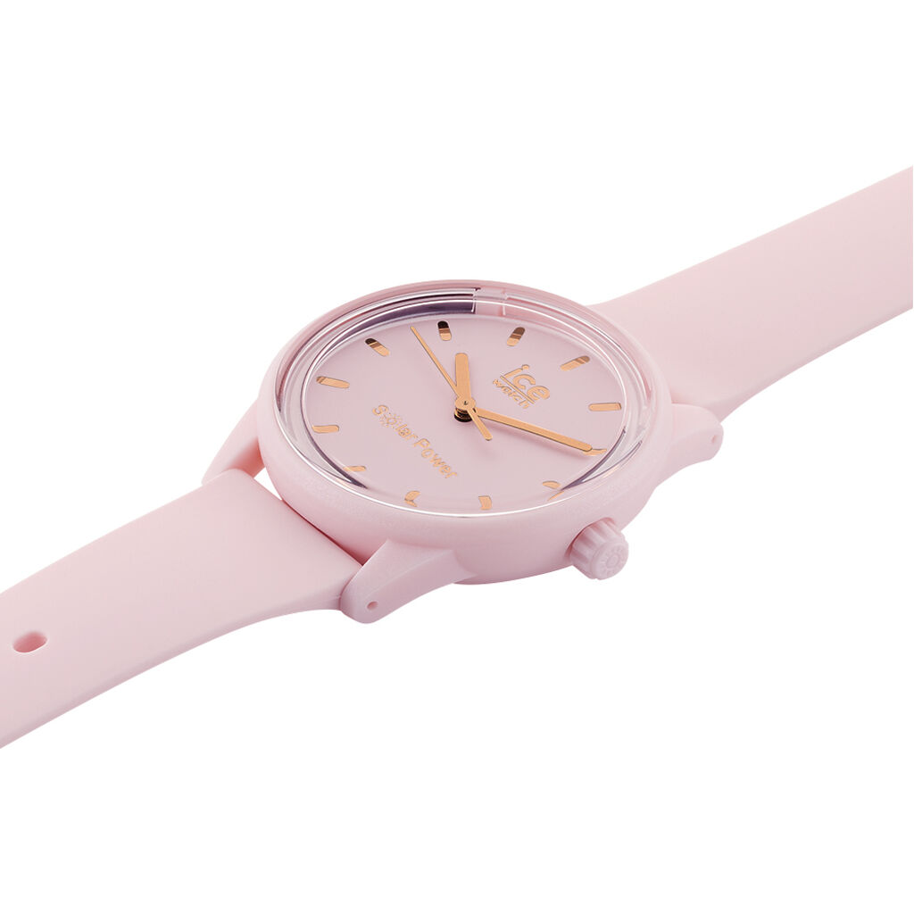 Montre Ice Watch Solar Power Rose - Montres solaires Femme | Histoire d&rsquo;Or