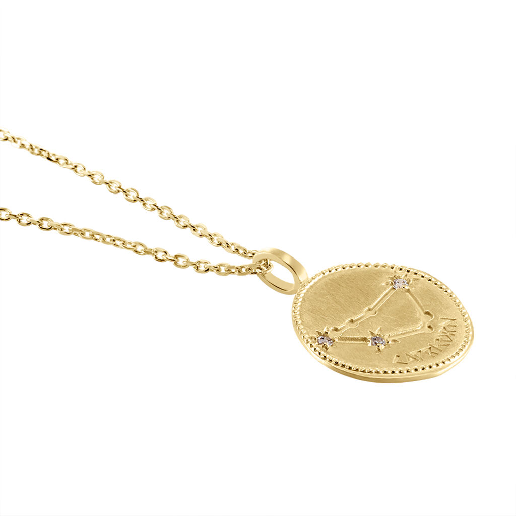 Collier Iago Plaqu&eacute; Or Oxydes De Zirconium - Colliers Zodiaque Femme | Histoire d&rsquo;Or