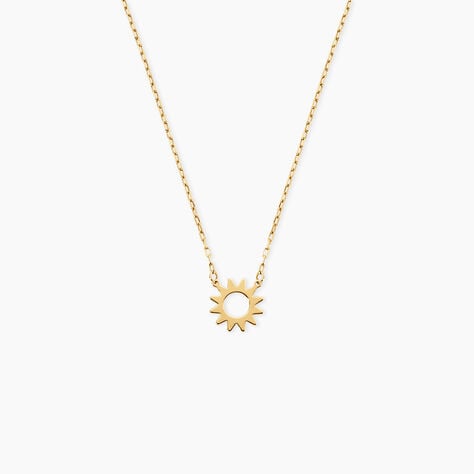Collier Sunlight Argent Dor&eacute; A L'Or 750/1000 - Bijoux sans pierre Femme | Histoire d&rsquo;Or