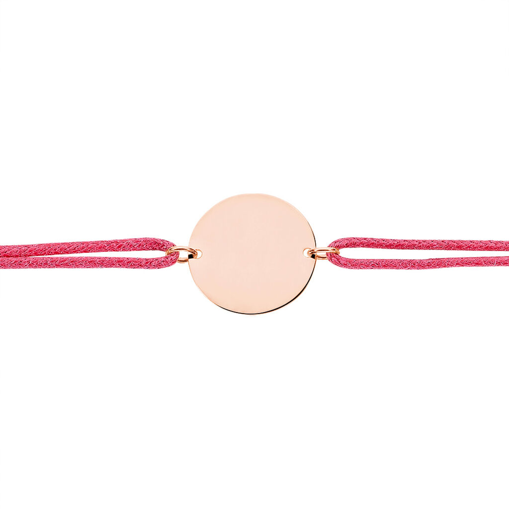 Bracelet Helenia Pastille Gravable Or Rose - Bracelets Naissance Enfant | Histoire d’Or