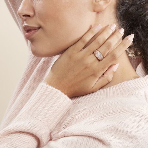 Bague Edenne Plaqué Or Jaune Oxyde De Zirconium - Bagues avec pierre Femme | Histoire d’Or
