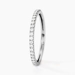 Bague Gizella Or Blanc Diamant - Alliances Femme | Histoire d&rsquo;Or