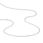 Cha&icirc;ne Claudine Maille For&ccedil;at Argent Blanc - Chaines Famille | Histoire d&rsquo;Or