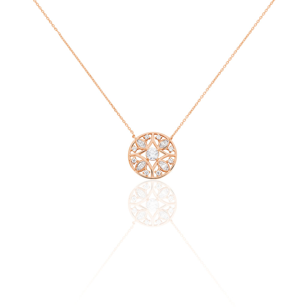 Collier Weena Or Rose Oxyde De Zirconium - Colliers Femme | Histoire d’Or