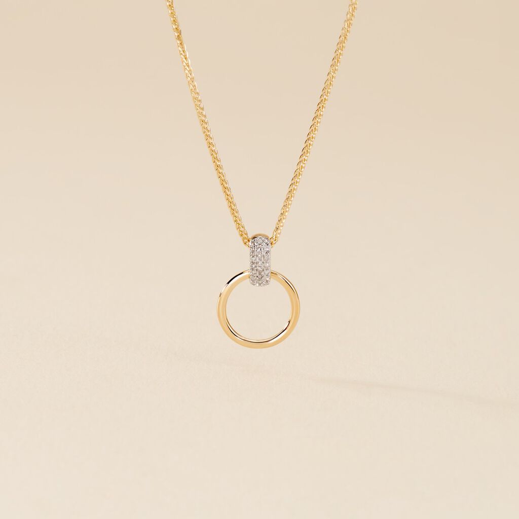 Collier Jazmine Jaune Diamant Blanc - Colliers Femme | Histoire d&rsquo;Or