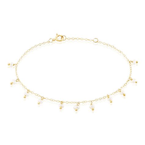 Bracelet Identitée Jazmin Or Jaune Perle De Culture - Bracelets Femme | Histoire d’Or