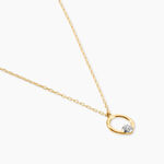 Collier Gisa Jaune Diamant Blanc - Colliers Femme | Histoire d&rsquo;Or