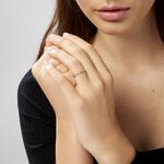 Alliance Fleur Diamantee Ruban Plat Or Jaune - Alliances Unisex | Histoire d&rsquo;Or